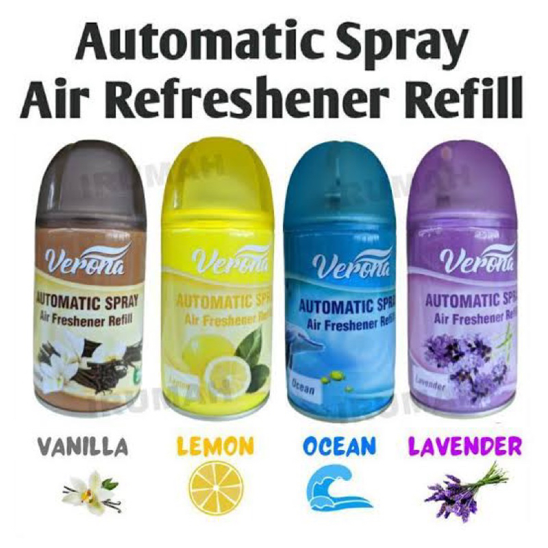 Verona​ รีฟิล สเปรย์​ automatic refill spray ขนาด 250ml. สเปรย์ปรับอากาศ