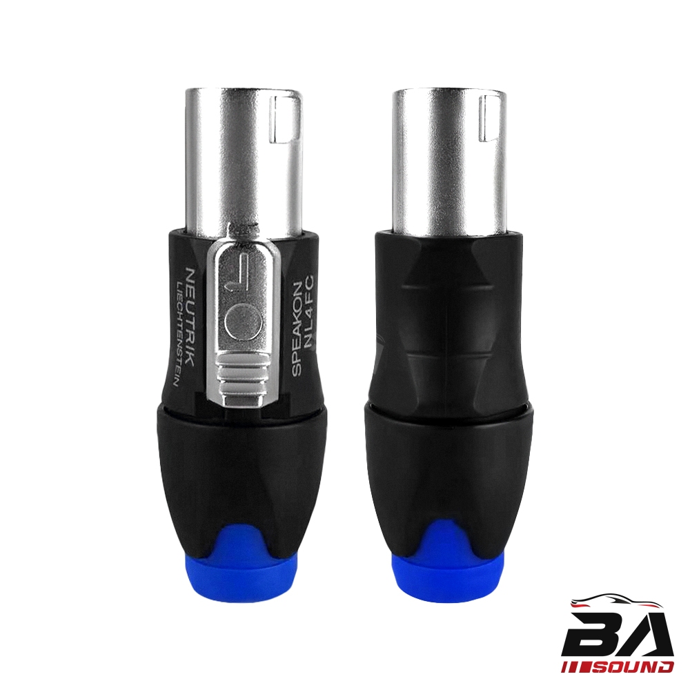 BA SOUND สเปคคอนตัวผู้ 4ขา โลหะผสมสังกะสี SP02 หัวเสียบเหล็ก แจ็คสเปคคอนตัวผู้ สเปคคอนลำโพง ตู้ลำโพง speakon ปลั๊กลำโพง