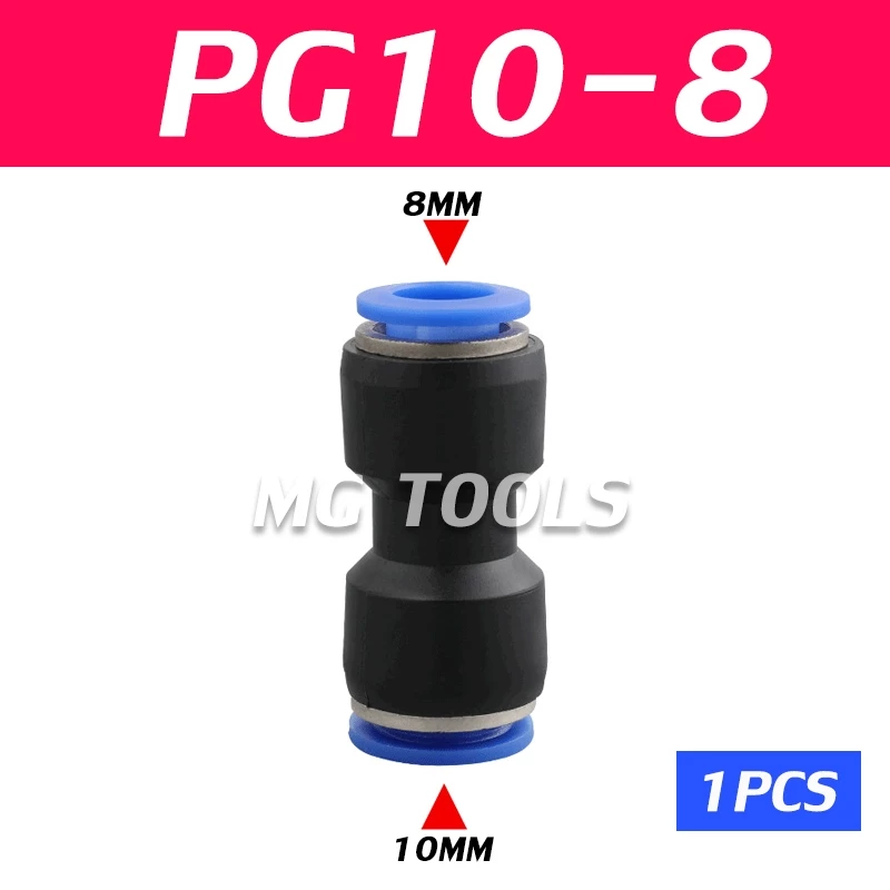 ข้อต่อลม PG ข้อต่อลมตรงสวมเร็ว เสียบสายลม 2 ข้างไม่เท่ากัน thumbnail 8