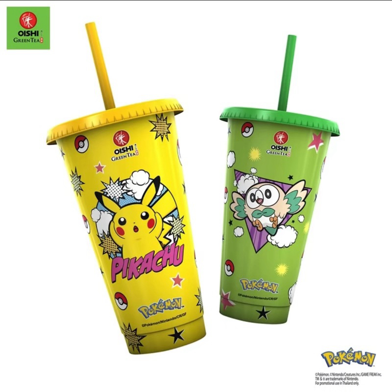 แก้วน้ำเปลียนสี โออิชิ(Pokemon)