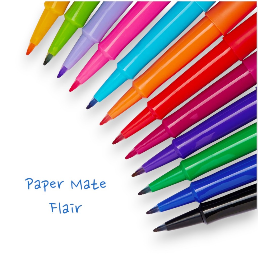 [ขายแยกสี] Paper Mate Flair ปากกาเมจิก 0.7 มม. หัวกลาง สีสดใส สำหรับเขียนและวาด