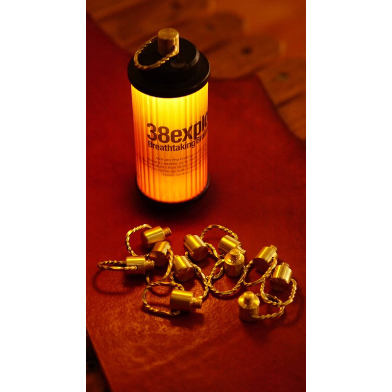 ห่วงทองเหลืองดัดลาย สำหรับไฟ 38 Explore (เฉพาะห่วงทองเหลืองเท่านั้น ไม่รวมไฟ)