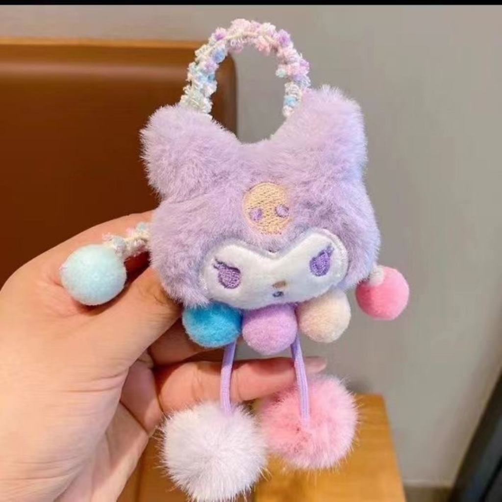 (สินค้าพร้อมส่งจากไทย) ยางรัดผมตุ๊กตาซาริโอ Sanrio น่ารัก (B44)