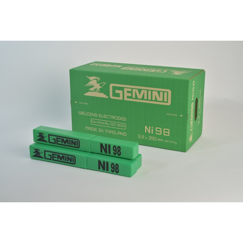 ลวดเชื่อมเหล็กหล่อ GEMINI NI98 ขนาด 3.2 mm. 1 kg. ของแท้