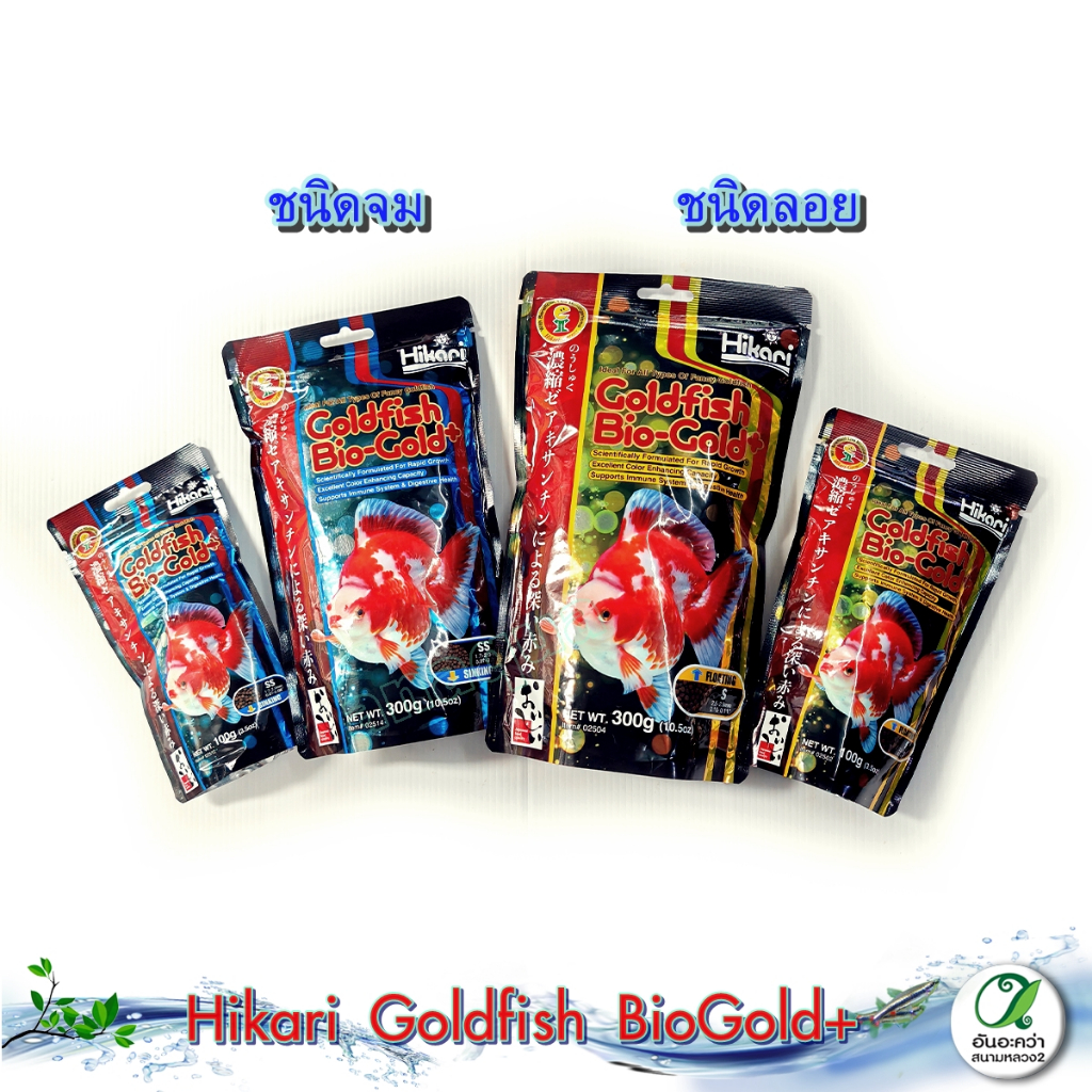 Hikari Goldfish Bio-Gold+ อาหารปลาทอง โตเร็วสีสวย