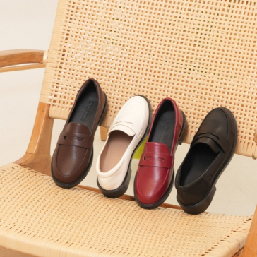 รองเท้าโลฟเฟอร์ผู้หญิง Vida  รุ่น Mask Loafer พื้นนุ่นใส่สบาย มีกันกัดด้านหลังรองเท้า