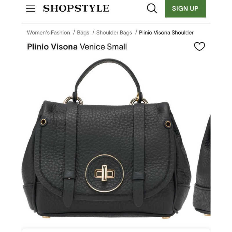 Plinio Visona Venice Small Shoulder Bag สี Navy Blue (มือสองสภาพดี)