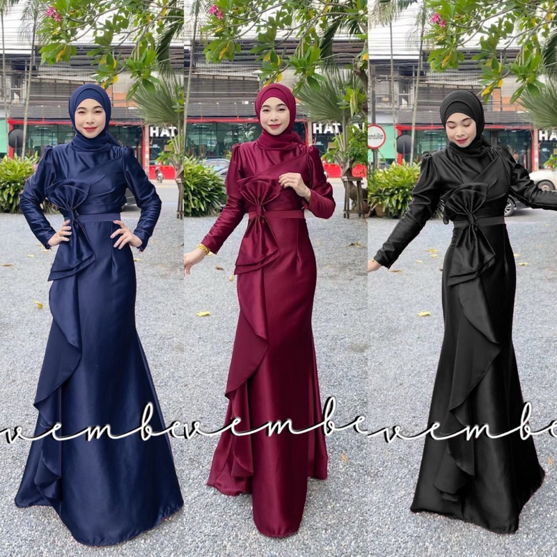 รุ่นเบลล่า ชุดเดรสอิสลาม ชุดเดรสมุสลิม ไม่รวมฮิญาบเข้าชุด แบรนด์ November19