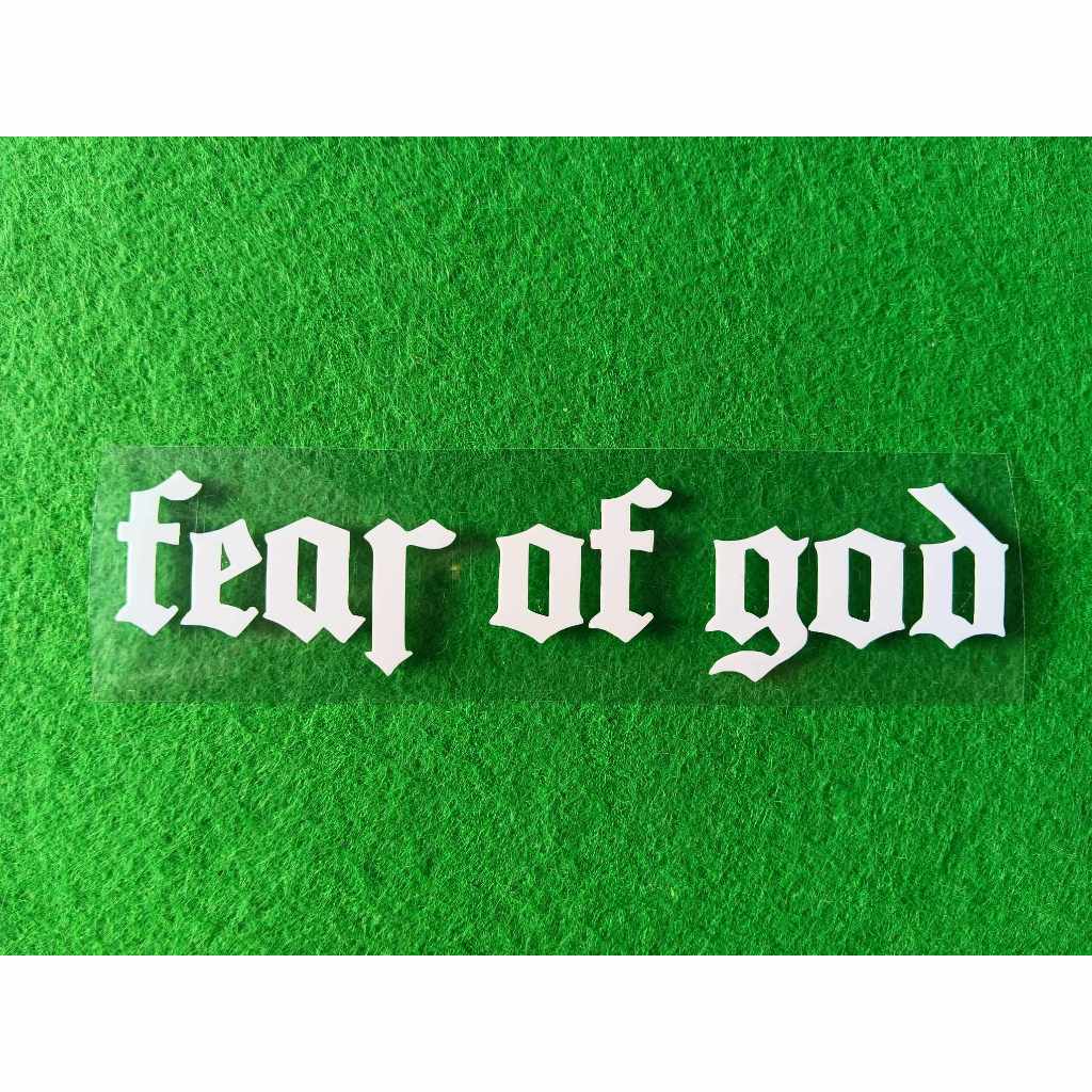 ตัวรีด fear of god กว้าง 12.5 Cm. รีดได้ทุกเนื้อผ้า