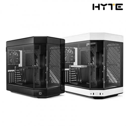 HYTE Y60 Modern Aesthetic Dual Chamber Panoramic Tempered Glass Mid-Tower ATX Computer Gaming Case with PCIE 4.0 Riser