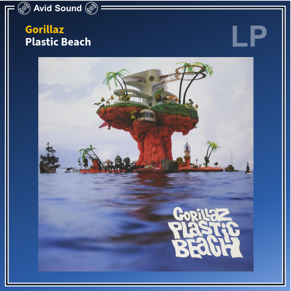 แผ่นเสียง Gorillaz Plastic Beach ใหม่ ซีล Vinyl LP