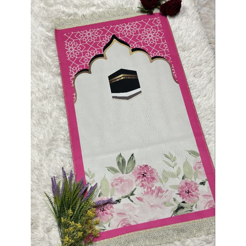 ผ้าปูละหมาดเด็ก​ พรมละหมาดเด็ก​ ขนาด​ 48*90​ซม.​  น้ำหนักเบา​ พกพาง่าย ราคา ถูกที่สุด ดีลบีเคเค แกลเลอรีภาพที่ 3
