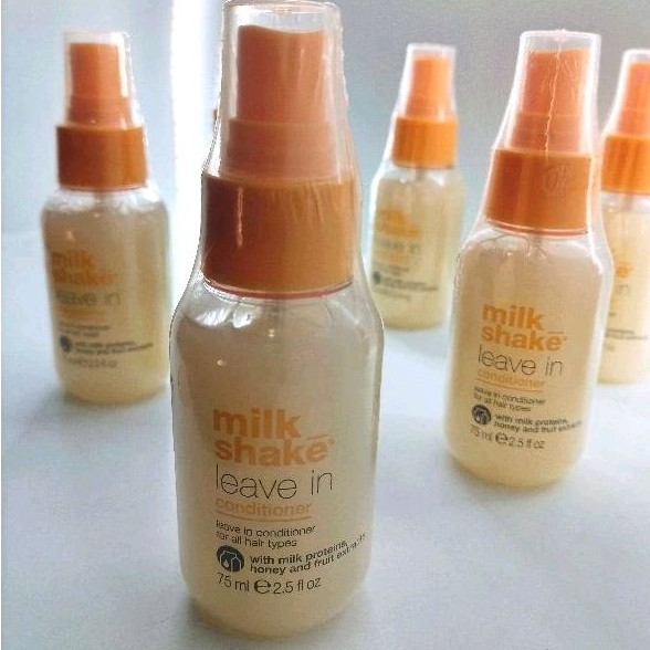 🔥ลดสูงสุด1000​ เก็บโค้ดหน้าร้านหรือทักแชท🔥🏵️แท้ฉลากไทย🏵️Milk shake leave in conditioner 75ml​ ขนาดพกพา​ สเปรย์บำรุงเส้นผ
