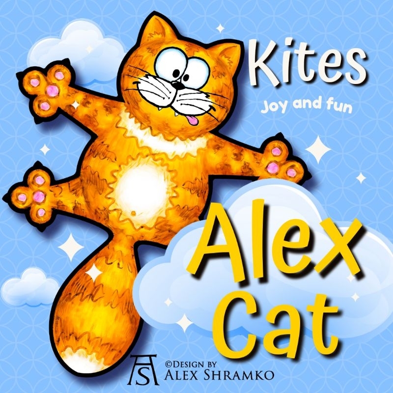 Alex Cat's kite Happy  Cat ว่าวแมว หน้าทะเล้น