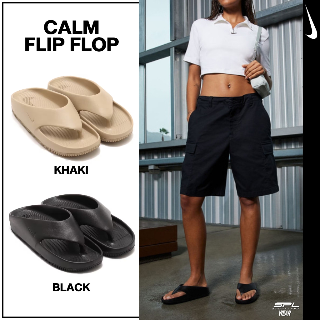Nike Collection ไนกี้ รองเท้าแตะ รองเท้าลำลอง UX Calm Flip Flop FD4119-001 / FD4119-200 (1800)