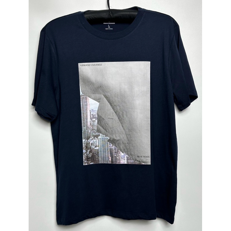เสื้อคอกลมArmaniExchangeแท้ น้ำเงิน248369K280424A022T170G200