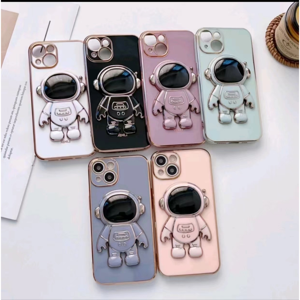 เคส โทรศัพท์ สำหรับรุ่น ip i11 11promax i12 12pro 12promax  เคส อวกาศ ขาตั้ง