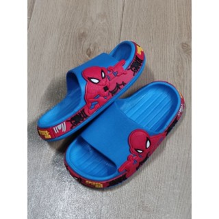 รองเท้าแตะเด็ก ลายspiderman พื้นนิ่ม ใส่สบาย