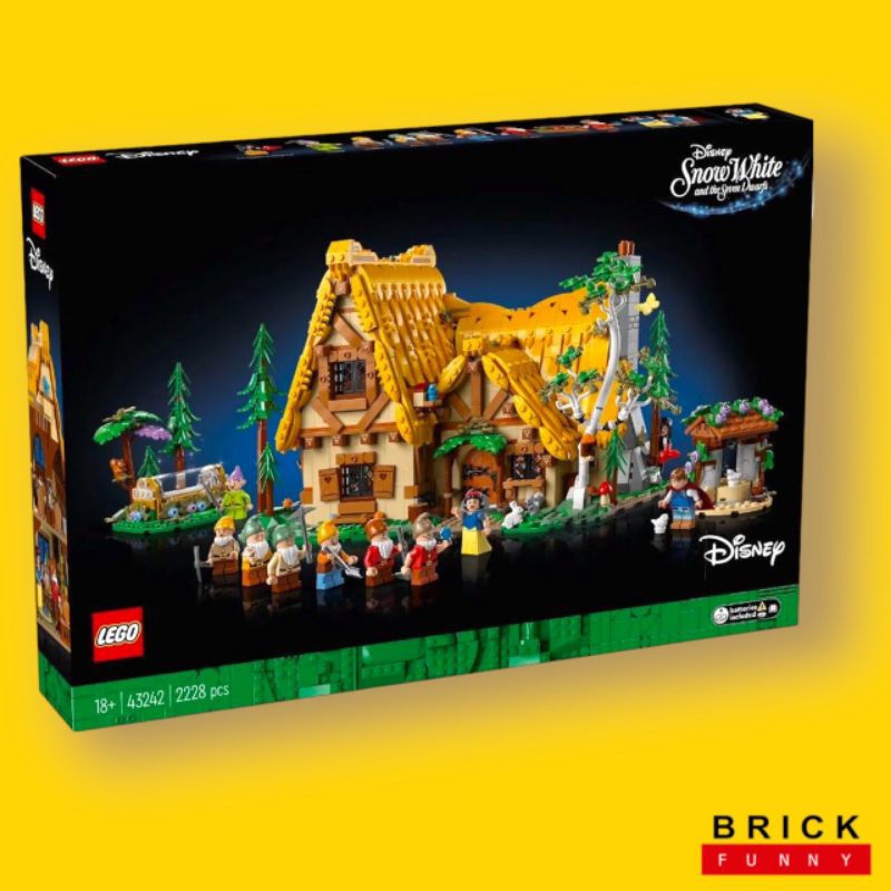 (พร้อมส่ง) Lego 43242 Snow White and the Seven Dwarfs' Cottage เลโก้ของใหม่ ของแท้ 100%