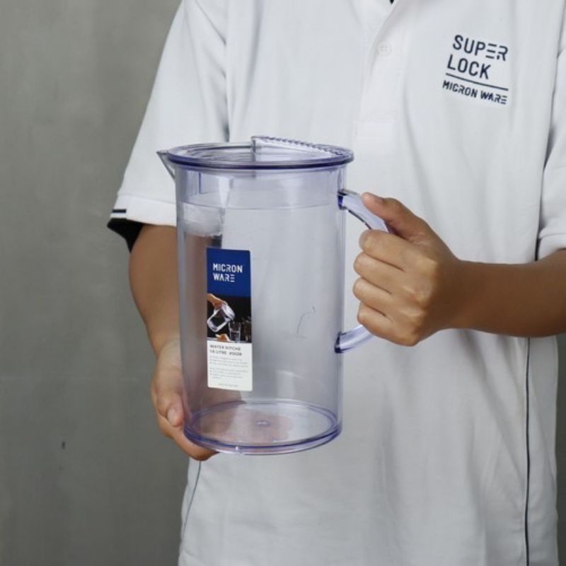 ￼Super Lock รุ่น 5538 เหยือกน้ำอะคริลิก ความจุ 1600 มล. ปราศจากสารก่อมะเร็ง (BPA Free)
