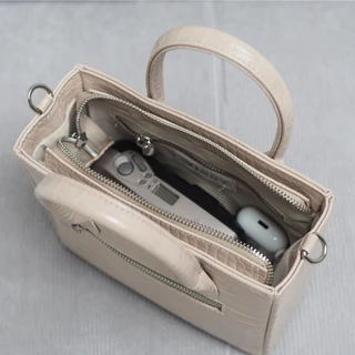 [VISSY] Vissy Croc 7 (ขนาดใหญ่) หนังPU ลายปั้มจระเข้ กระเป๋าสะพายผู้หญิง