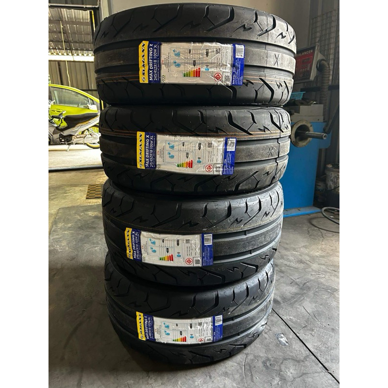 ยาง Sumax 245/45-18 Drift ลายใหม่ ปี24 สวย สปอร์ต อย่างมีสไตล์ ราคาต่อสี่เส้น เท่ อย่างเหนือกว่า