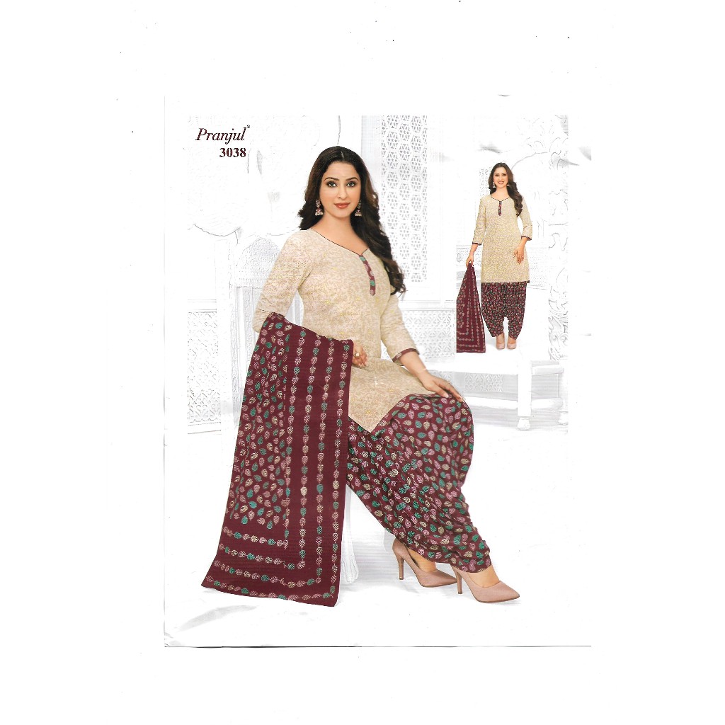 Pranjul Indian Ready to Wear Stitched Dress  XL size