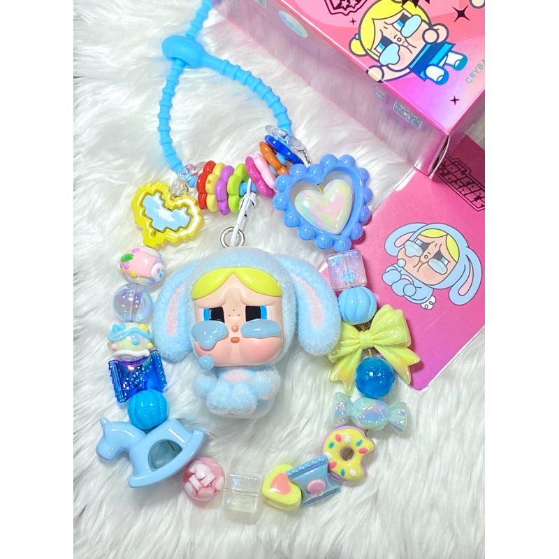 POP MART X CRYBABY powerpuffgirl พวงกุญแจD.i.y