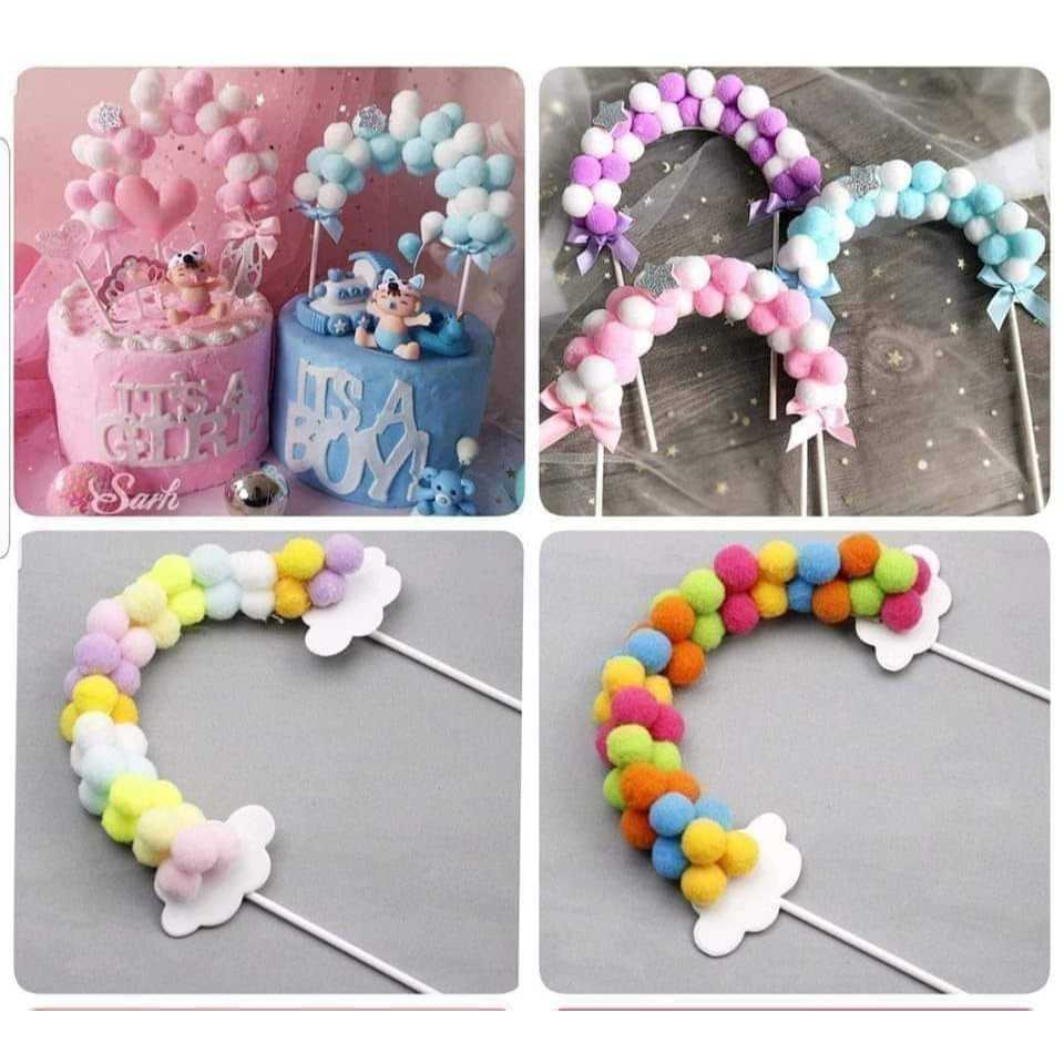 ซุ้มบอลลูนแต่งเค้ก ป้ายปักเค้ก