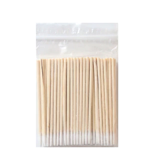 ไม้ส้ม ไม้ปาด หุ้มสำลี ดุนหนัง เช็ดขอบ เช็ดสีเจลขอบเล็บ แพ็ค 100 ชิ้น