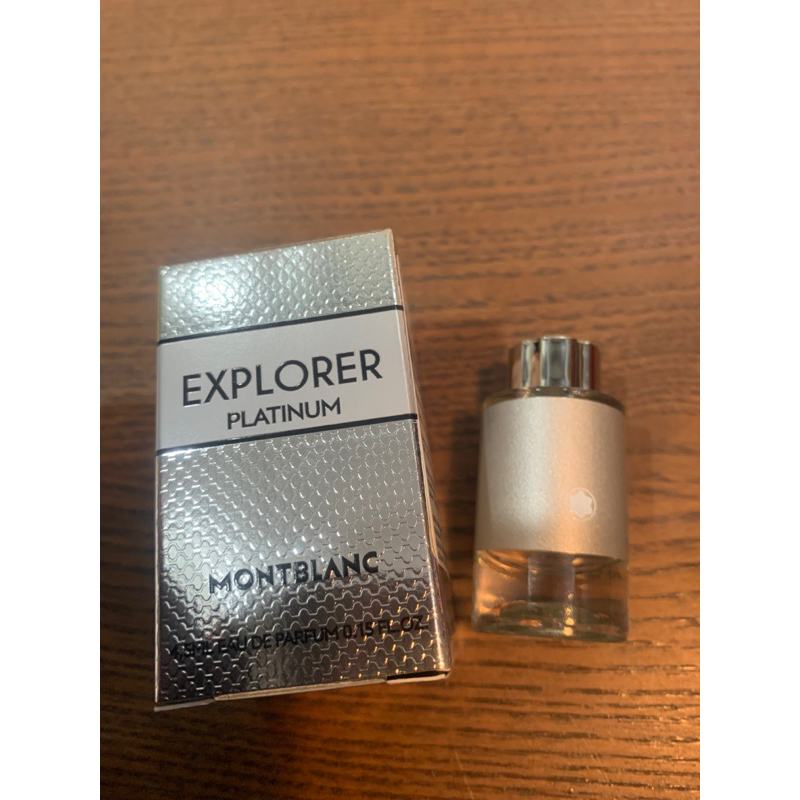 ของแท้ 100% ป้ายคิง MONTBLANC EXPLORER PLATINUM EAU DE PARFUM 4.5 ML