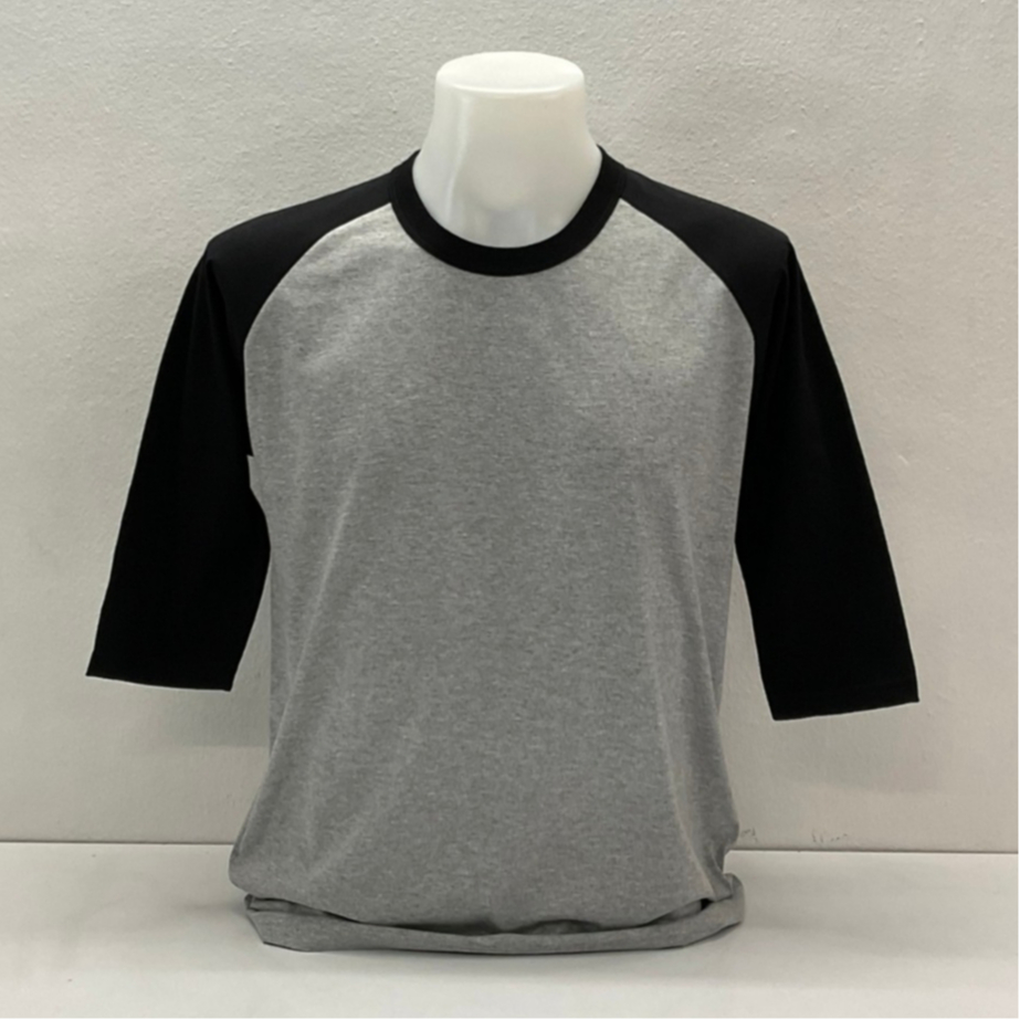 เสื้อสโลปแขนสามส่วนแนววินเทจผ้าท้อปดรายแขนสลับสีทูโทนมีหลายไซร์ใส่ใด้ทั้งชายหญิง