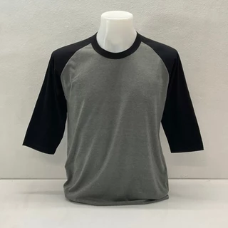 เสื้อสโลปแขนสามส่วนแนววินเทจผ้าท้อปดรายแขนสลับสีทูโทนมีหลายไซร์ใส่ใด้ทั้งชายหญิง