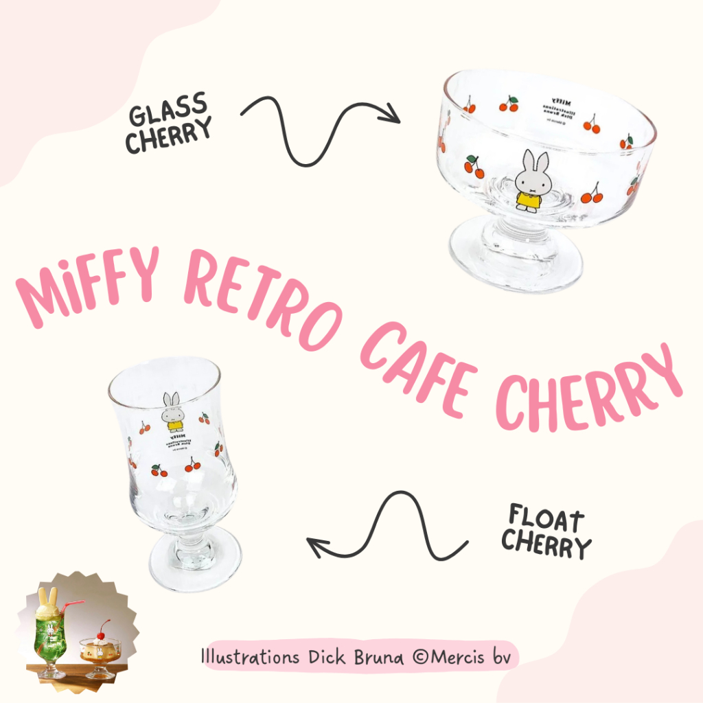แก้ว miffy Retro cafe ผลิตในญี่ปุ่น