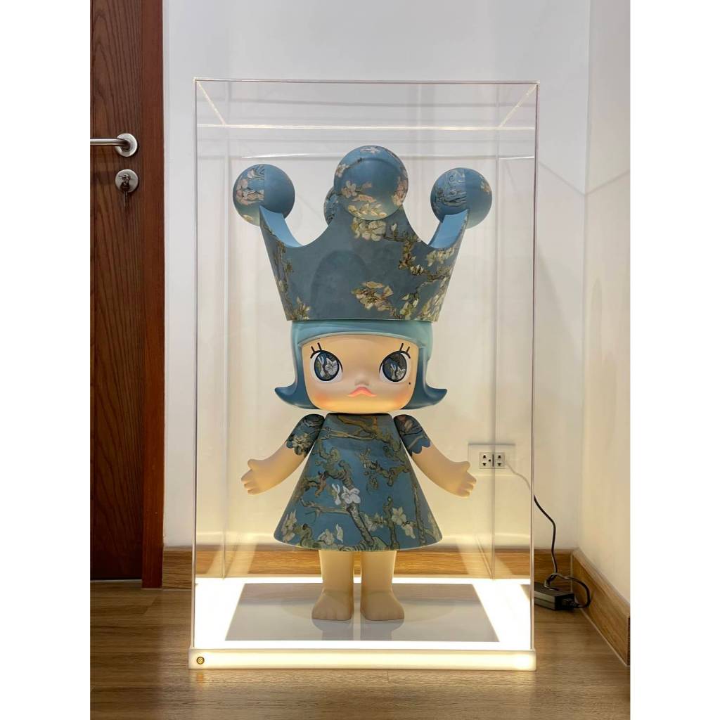 กล่องอะคริลิคติดไฟ แบบครอบ สำหรับ Royal Molly 1000% (60x60x100)