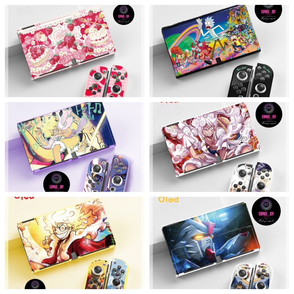 เคส Nintendo Switch OLED TPU/PC พิมพ์ลายคมชัด ไม่ย้วย For Nintendo Switch OLED