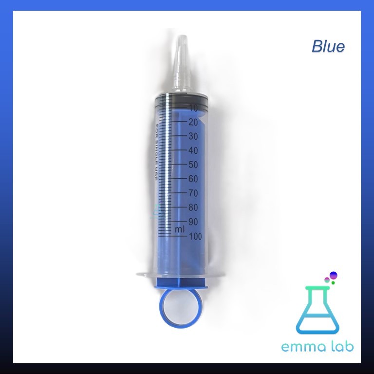ไซริ้งค์ พลาสติก Large Disposable Plastic Syringe แบบไม่มีเข็ม กระบอกสูญญากาศ ขนาดใหญ่ 100ml มี 5 สีให้เลือก