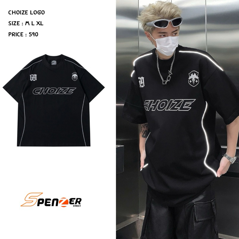 [พร้อมส่ง] Spenzer.street | Choize logo โอเวอร์ไซส์ เสื้อผ้าสตรีท เนื้อผ้าดี คุณภาพเยี่ยม ทันกระแส unisex 2024 ขายดี