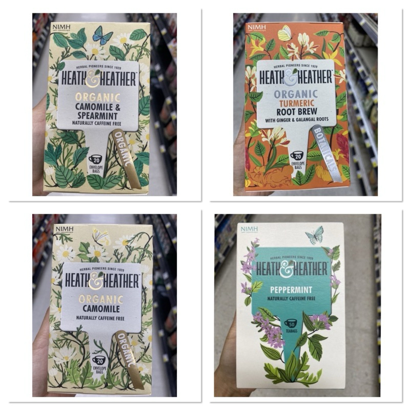 ออแกนิค ชาคาโมมายล์ และ สเปียร์มินต์ ตรา ฮีธแอนด์เฮเธอร์ 30 G. Organic Camomile & Spearmint Tea Heat