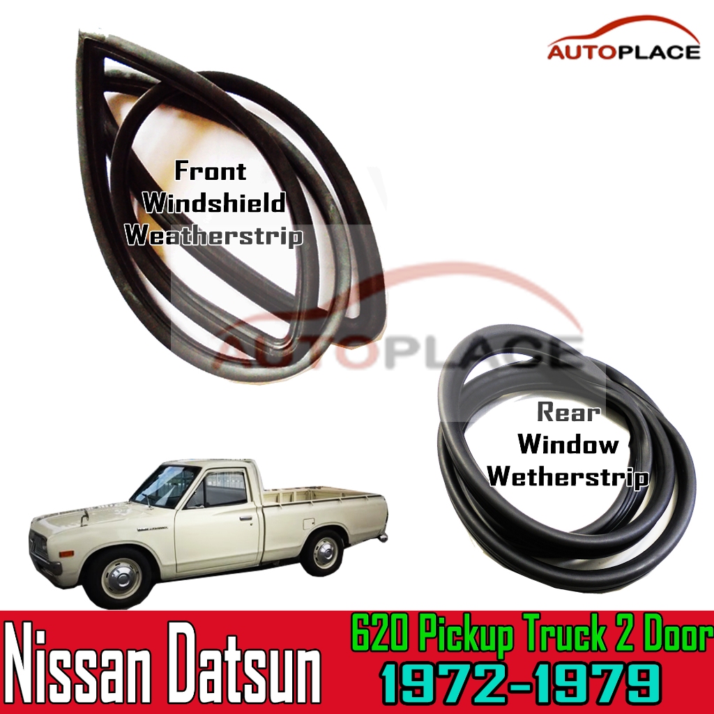(ราคาต่อเส้น) ยางขอบกระจกหน้า-หลัง Datsun 620 ช้างเหยียบ ปี 1972-79 ยางกระจก หน้า หลัง ดัสสัน 620