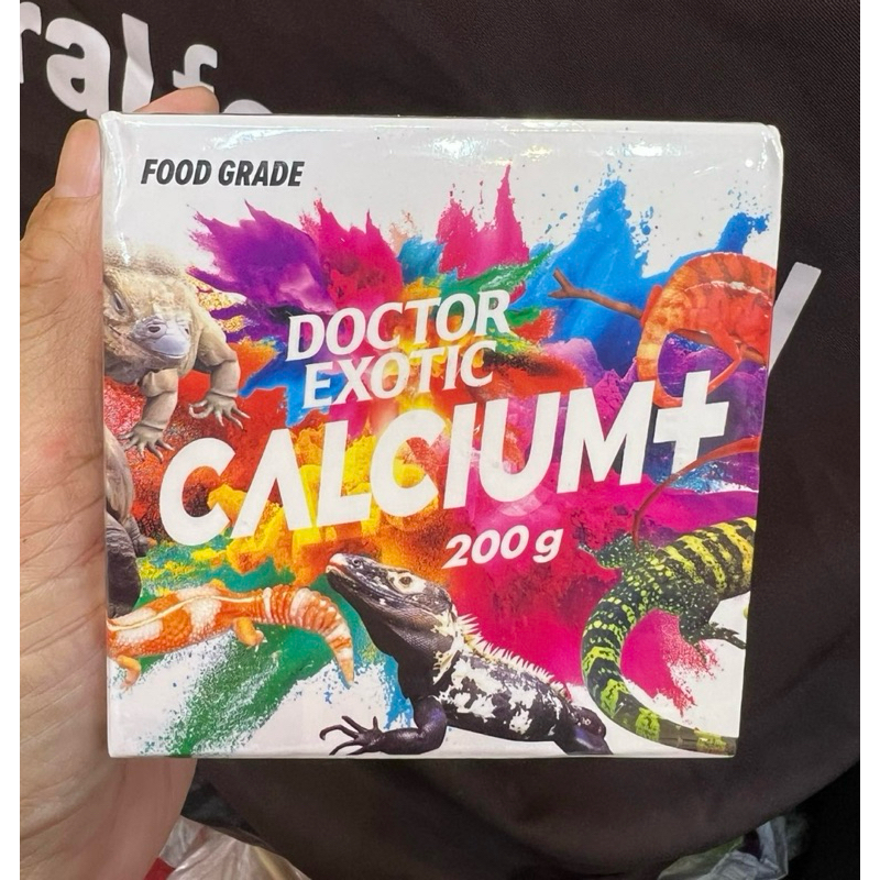 Doctor Exotic แคลเซียม+D3สำหรับสัตว์เลื้อยคลานทุกชนิด ขนาด200กรัม