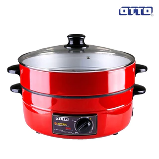 💥ส่งฟรี!!💥ฝาแก้ว OTTO รุ่น SP-314G กระทะไฟฟ้า เคลือบเทฟล่อน พร้อม ตะหลิว ขนาด 12 นิ้ว จุ 3 ลิตร