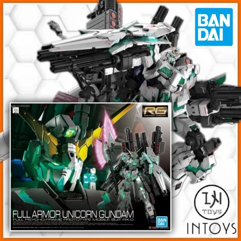 BANDAI - (RG) 1/144 GUNDAM UNICORN FULL ARMOR ​( Gunpla / Gundam Plastic​ Kits)
