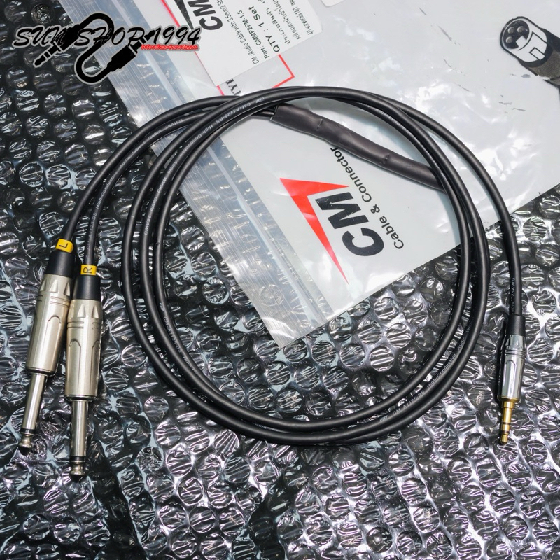สาย CM Y ( Audio cable with 3.5 stereo to Phone mono L-R ) 1.5 m.