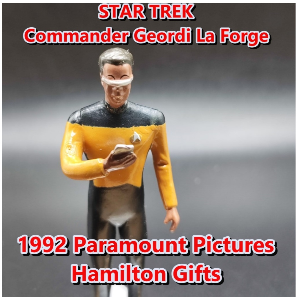 Vintage 1992 Star Trek The Next Generation Lt Comm. Geordi La Forge Action Figure HAMILTON GIFT