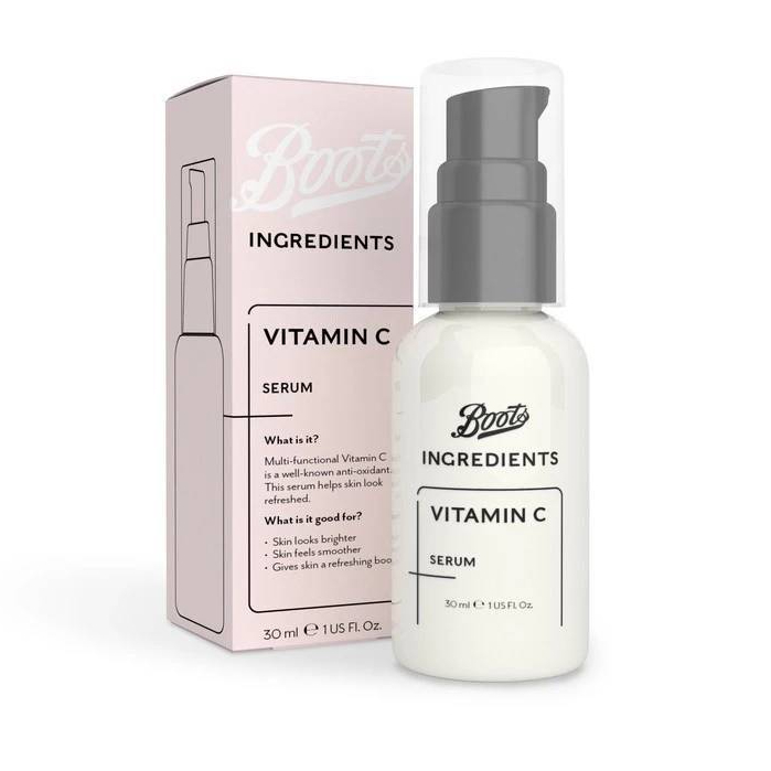 บู๊ทส์ วิตามิน ซี เซรั่ม Boots Ingredients Vitamin C Brightening Intensive Serum ขนาด 30 มล.