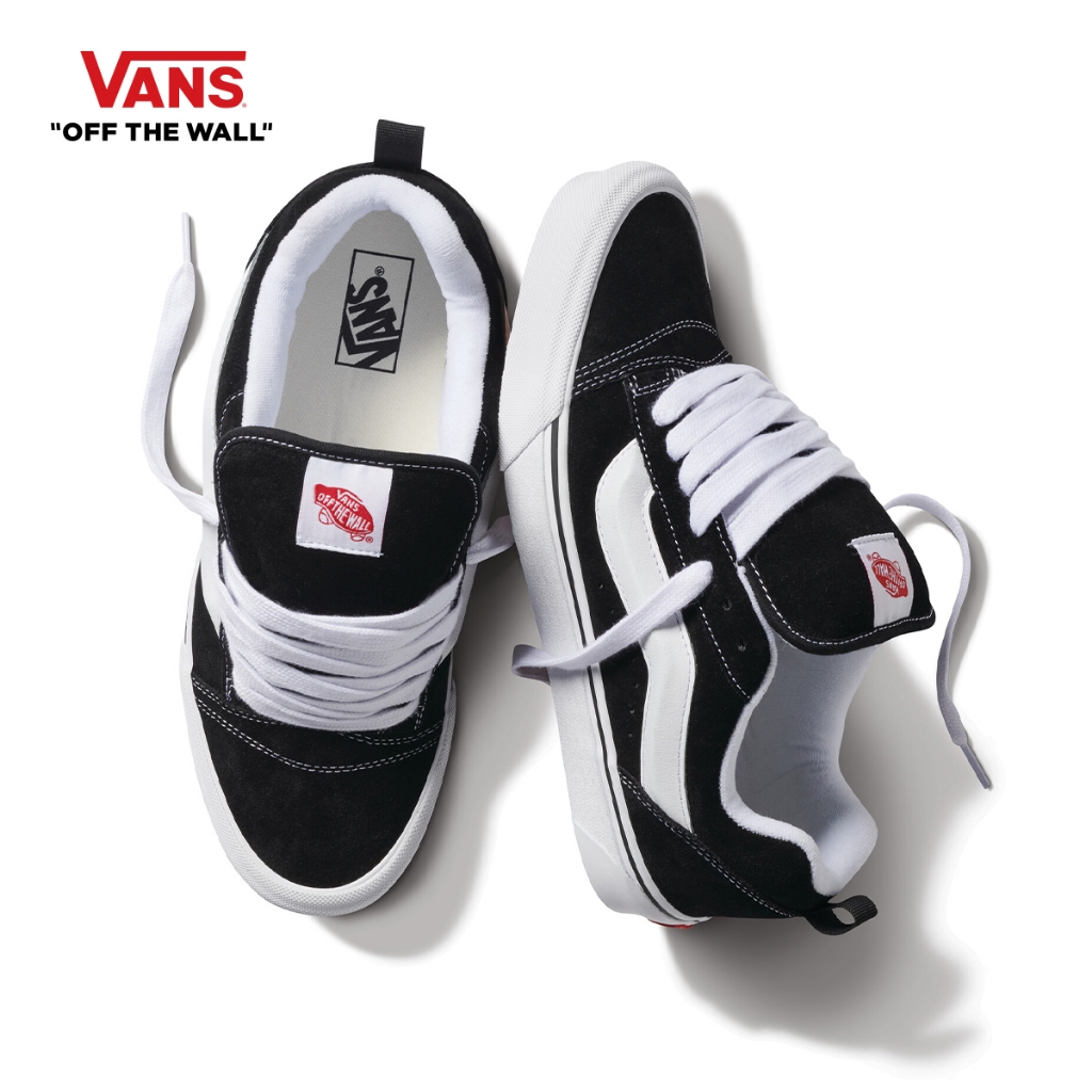 VANS KNU SKOOL - BLACK/TRUE WHITE รองเท้าผ้าใบ ชาย หญิง