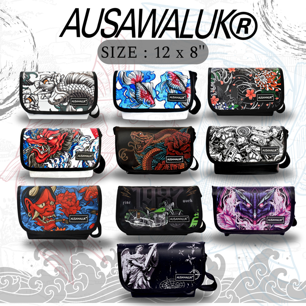 รวมกระเป๋ากันน้ำรุ่น 3 ดาว ⭐⭐⭐ AUSAWALUK 🔥 (✨มีดันทรง ใส่โค้ด AUSAMAR ลด65.-) กระเป๋าสะพาย กระเป๋าสะพายข้าง
