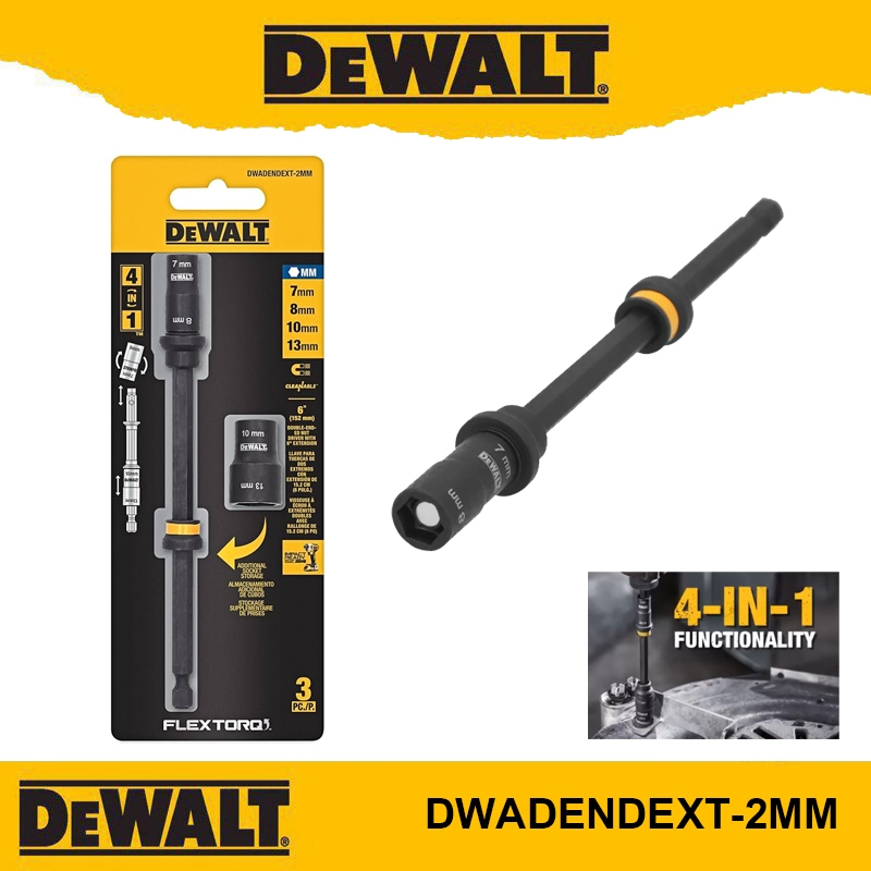 DeWALT DWADENDEXT-2MM ดอกสว่าน 7mm 8mm 10mm 13mm