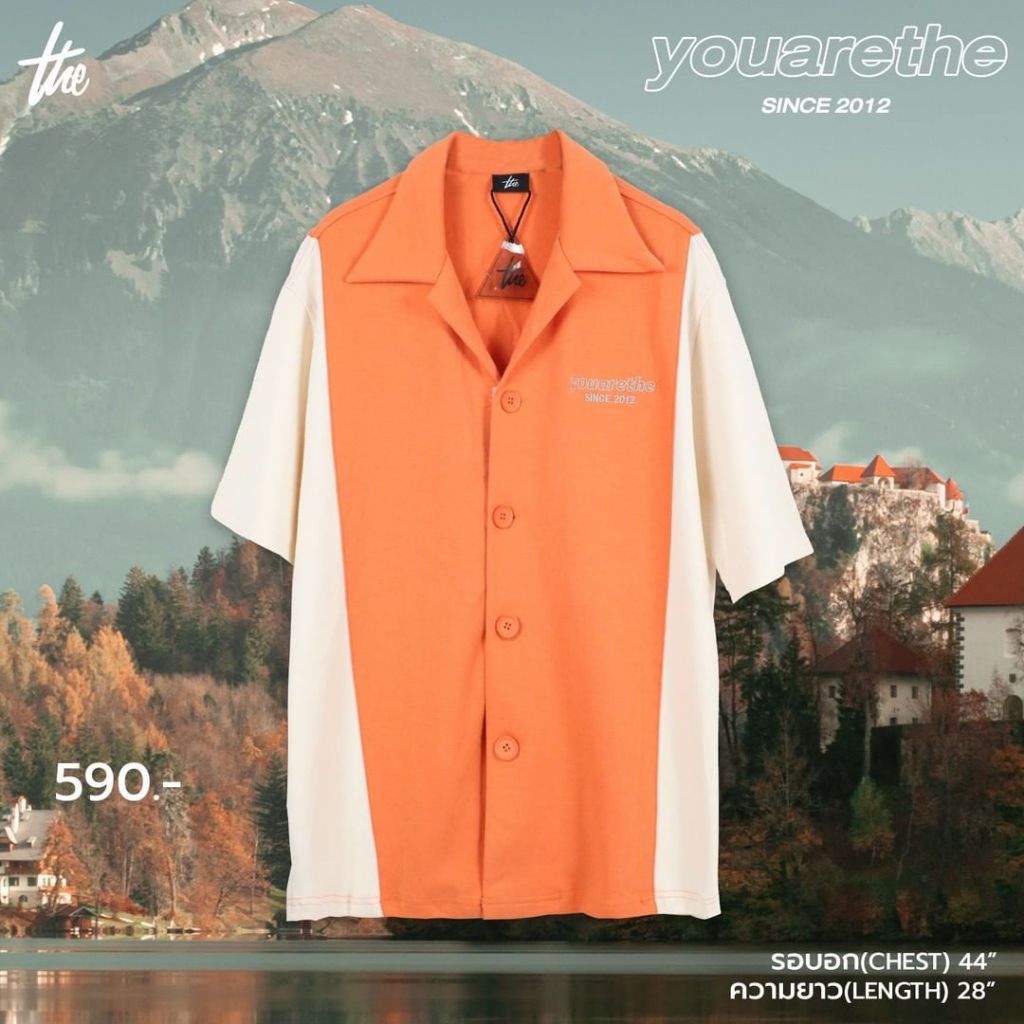 URTHE มือ2 81864_YOUARETHE 10th SHIRTS สีส้ม